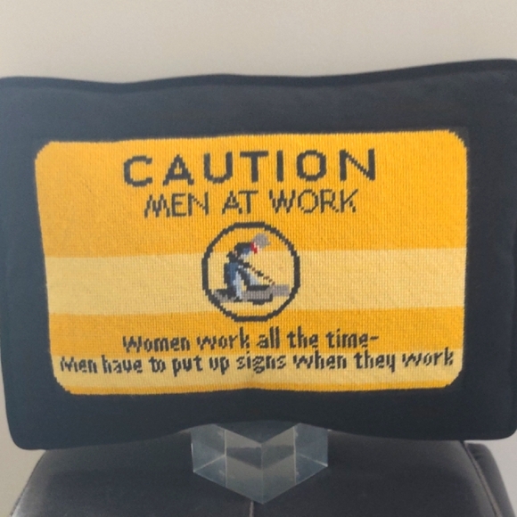 Black and Yellow Father's Day Graphic Pillow - Picture 1 of 4
